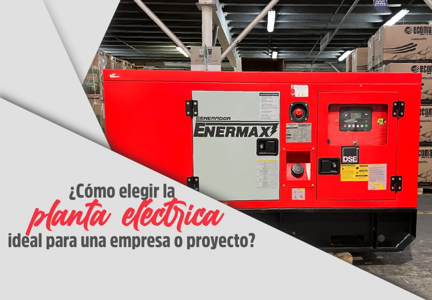 Plantas eléctricas industriales diésel cabinado Enermax con motor Cummins