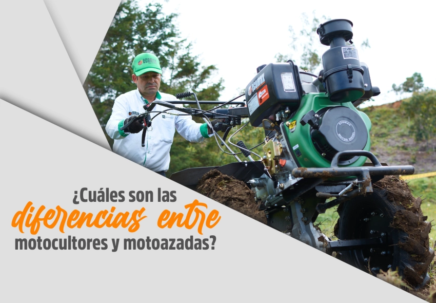 Motoazadas diésel y gasolina marca Enermax y Ecomax