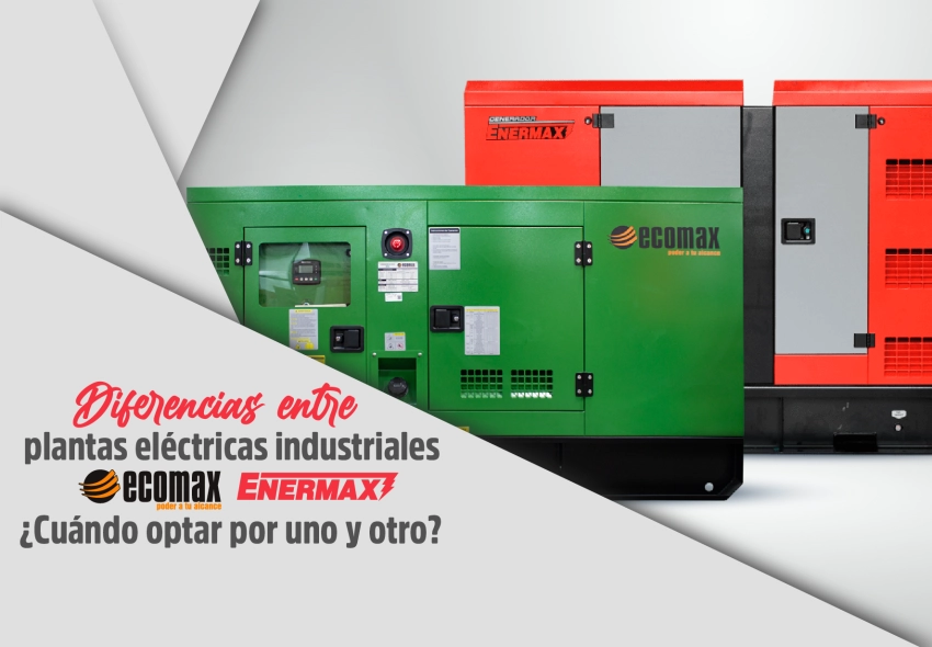 Generadores eléctricos industriales diésel Enermax y Ecomax