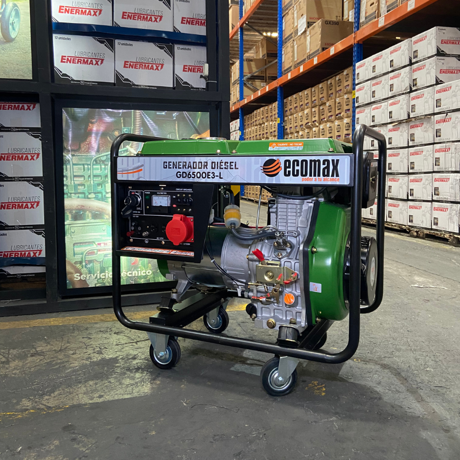 Planta eléctrica diésel Ecomax GD6500E3-L Planta eléctrica diésel 6.5kVA trifásica Ecomax GD6500E3-L
