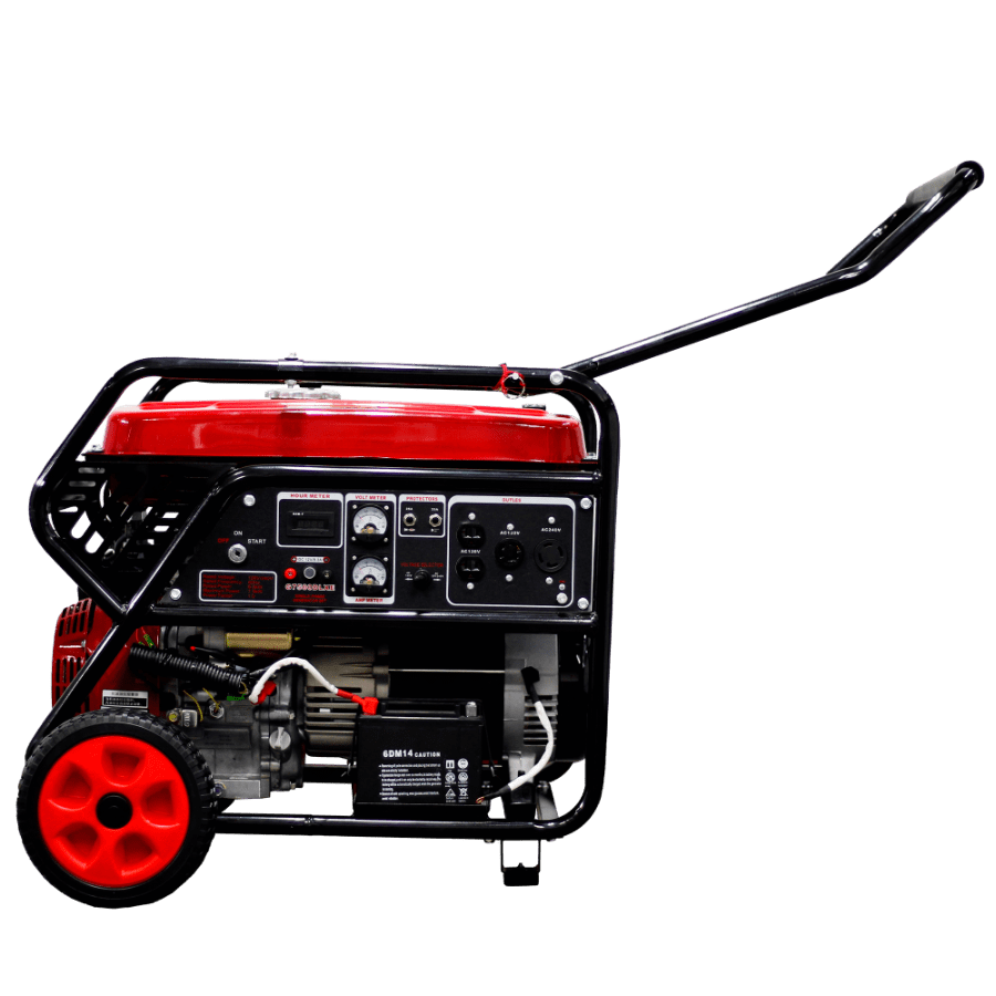 Generador a Gasolina de 7.5kVA con arranque eléctrico y motor original Honda G7500DLXE-D marca Enermax