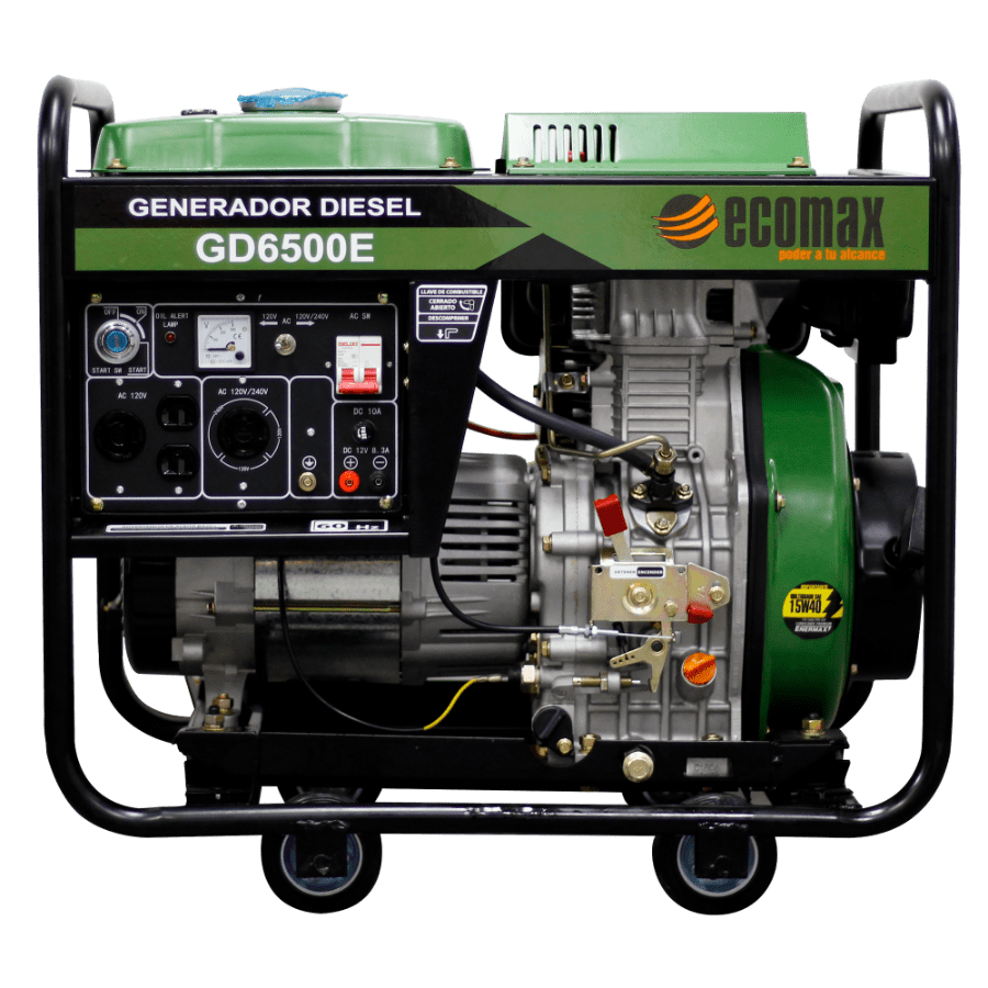 Generador Eléctrico diésel 6.5KVA arranque eléctrico GD6500E-G Ecomax